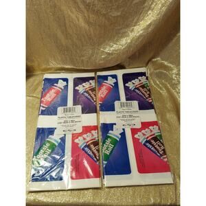 Vintage Tootsie Roll Party Decorations, 2 Plastic Table Cloths, Classic Candy